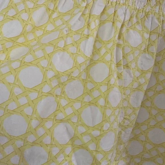 Ann Taylor Yellow Geometric Sleeveless Blouse - Picture 4 of 6